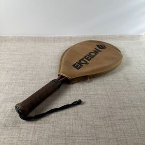 Vintage Ektelon Axon Graphite Racquetball Racquet w/ Original Cover Leather Grip